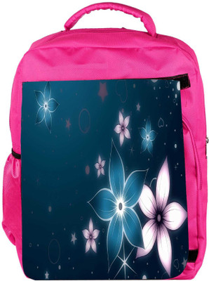 

Snoogg Eco Friendly Canvas Abstract Floral Pattern Designer Backpack Rucksack School Travel Unisex Casual Canvas Bag Bookbag Satchel 5 L Backpack(Pink)
