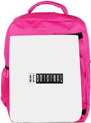 

Snoogg Eco Friendly Canvas Be Original Designer Backpack Rucksack School Travel Unisex Casual Canvas Bag Bookbag Satchel 5 L Backpack(Pink)