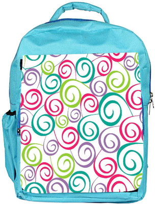 

Snoogg Eco Friendly Canvas Colorful Pattern Amazed Designer Backpack Rucksack School Travel Unisex Casual Canvas Bag Bookbag Satchel 5 L Backpack(Blue)