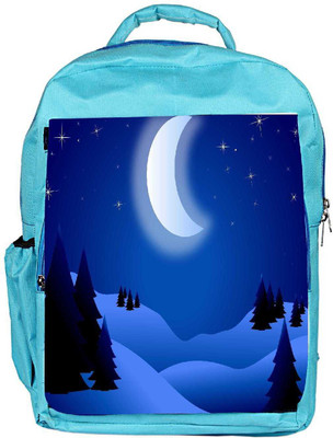 

Snoogg Eco Friendly Canvas Bright Night Backpack Rucksack School Travel Unisex Casual Canvas Bag Bookbag Satchel 5 L Backpack(Blue)