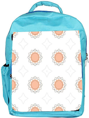 

Snoogg Eco Friendly Canvas Cream Floral Designer Backpack Rucksack School Travel Unisex Casual Canvas Bag Bookbag Satchel 5 L Backpack(Blue)