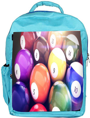 

Snoogg Eco Friendly Canvas Billiard Balls Designer Backpack Rucksack School Travel Unisex Casual Canvas Bag Bookbag Satchel 5 L Backpack(Blue)