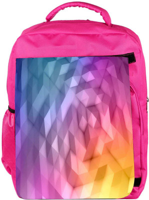 

Snoogg Eco Friendly Canvas Abstract Multicoor Pattern Designer Backpack Rucksack School Travel Unisex Casual Canvas Bag Bookbag Satchel 5 L Backpack(Pink)