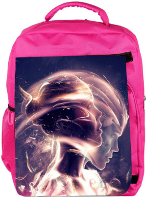 

Snoogg Eco Friendly Canvas In Motion Backpack Rucksack School Travel Unisex Casual Canvas Bag Bookbag Satchel 5 L Backpack(Pink)