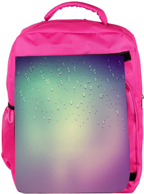 

Snoogg Eco Friendly Canvas Bubbles On The Top Designer Backpack Rucksack School Travel Unisex Casual Canvas Bag Bookbag Satchel 5 L Backpack(Pink)