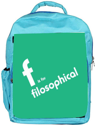

Snoogg Eco Friendly Canvas Filosophical 2899 Backpack Rucksack School Travel Unisex Casual Canvas Bag Bookbag Satchel 5 L Backpack(Blue)