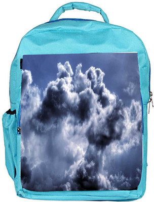 

Snoogg Eco Friendly Canvas Thundering Cloud Designer Backpack Rucksack School Travel Unisex Casual Canvas Bag Bookbag Satchel 5 L Backpack(Blue)