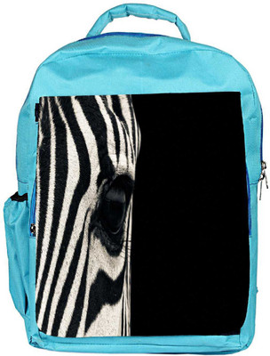 

Snoogg Eco Friendly Canvas Zebra Eyes Designer Backpack Rucksack School Travel Unisex Casual Canvas Bag Bookbag Satchel 5 L Backpack(Blue)
