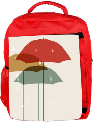 

Snoogg Eco Friendly Canvas Abstract Rainy Season Background Backpack Rucksack School Travel Unisex Casual Canvas Bag Bookbag Satchel 5 L Backpack(Red)