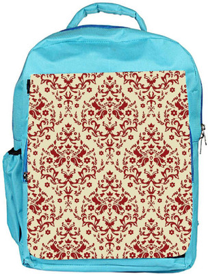 

Snoogg Eco Friendly Canvas Red Cream Pattern Designer Backpack Rucksack School Travel Unisex Casual Canvas Bag Bookbag Satchel 5 L Backpack(Blue)