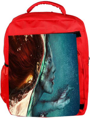 

Snoogg Eco Friendly Canvas Zombie Red Head Designer Backpack Rucksack School Travel Unisex Casual Canvas Bag Bookbag Satchel 5 L Backpack(Red)