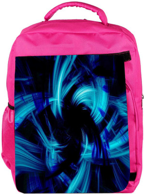 

Snoogg Eco Friendly Canvas Abstract Blue Smoke Designer Backpack Rucksack School Travel Unisex Casual Canvas Bag Bookbag Satchel 5 L Backpack(Pink)