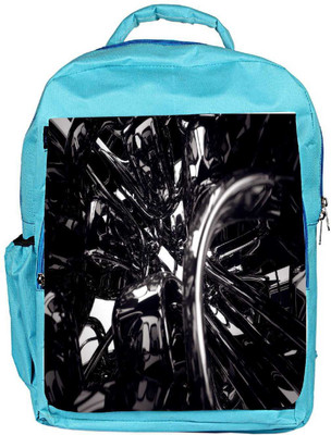 Snoogg Eco Friendly Canvas Dark Mechanism Designer Backpack Rucksack School Travel Unisex Casual Canvas Bag Bookbag Satchel 5 L Backpack(Blue)