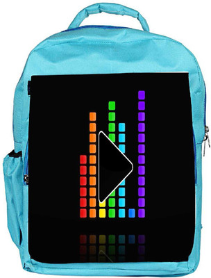 

Snoogg Eco Friendly Canvas Play The Music Designer Backpack Rucksack School Travel Unisex Casual Canvas Bag Bookbag Satchel 5 L Backpack(Blue)
