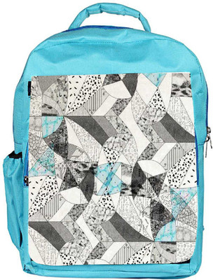 

Snoogg Eco Friendly Canvas Abstract Math Backpack Rucksack School Travel Unisex Casual Canvas Bag Bookbag Satchel 5 L Backpack(Blue)