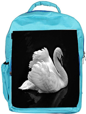 

Snoogg Eco Friendly Canvas White Swan Designer Backpack Rucksack School Travel Unisex Casual Canvas Bag Bookbag Satchel 5 L Backpack(Blue)