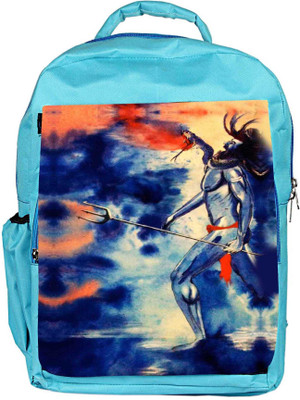 

Snoogg Eco Friendly Canvas Har Har Mahadev Backpack Rucksack School Travel Unisex Casual Canvas Bag Bookbag Satchel 5 L Backpack(Blue)