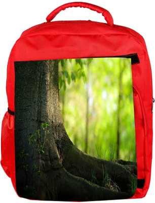 

Snoogg Eco Friendly Canvas Small Plant Designer Backpack Rucksack School Travel Unisex Casual Canvas Bag Bookbag Satchel 5 L Backpack(Red)