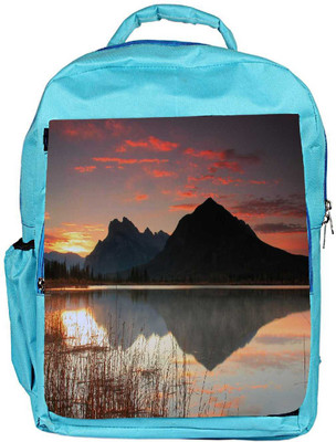 

Snoogg Eco Friendly Canvas Mountain And River Designer Backpack Rucksack School Travel Unisex Casual Canvas Bag Bookbag Satchel 5 L Backpack(Blue)