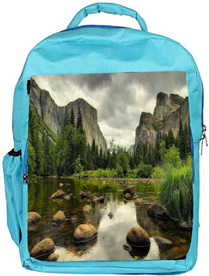 

Snoogg Eco Friendly Canvas Pebble Big Stones Designer Backpack Rucksack School Travel Unisex Casual Canvas Bag Bookbag Satchel 5 L Backpack(Blue)