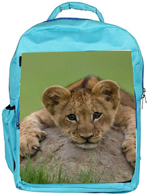 

Snoogg Eco Friendly Canvas Baby Lion Backpack Rucksack School Travel Unisex Casual Canvas Bag Bookbag Satchel 5 L Backpack(Blue)