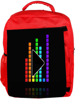 

Snoogg Eco Friendly Canvas Play The Music Designer Backpack Rucksack School Travel Unisex Casual Canvas Bag Bookbag Satchel 5 L Backpack(Red)