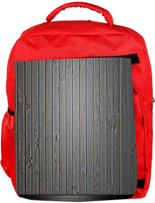 

Snoogg Eco Friendly Canvas Black Wood Designer Backpack Rucksack School Travel Unisex Casual Canvas Bag Bookbag Satchel 5 L Backpack(Red)