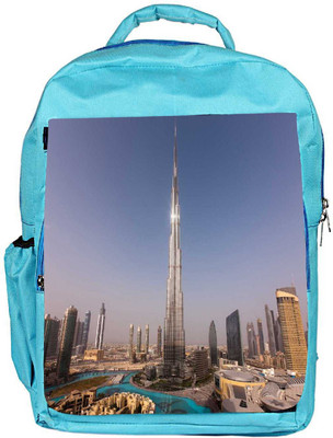 

Snoogg Eco Friendly Canvas Burj Khalifa Designer Backpack Rucksack School Travel Unisex Casual Canvas Bag Bookbag Satchel 5 L Backpack(Blue)