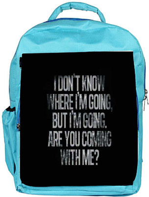 

Snoogg Eco Friendly Canvas Are You Coming  Backpack Rucksack School Travel Unisex Casual Canvas Bag Bookbag Satchel 5 L Backpack(Blue)