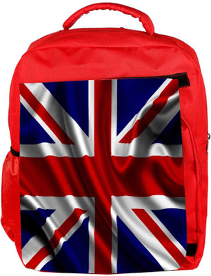 

Snoogg Eco Friendly Canvas British Flag Wallpaper Designer Backpack Rucksack School Travel Unisex Casual Canvas Bag Bookbag Satchel 5 L Backpack(Red)