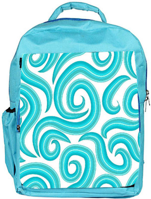 

Snoogg Eco Friendly Canvas Blue Pattern Designer Backpack Rucksack School Travel Unisex Casual Canvas Bag Bookbag Satchel 5 L Backpack(Blue)