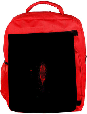 

Snoogg Eco Friendly Canvas Finger Print Designer Backpack Rucksack School Travel Unisex Casual Canvas Bag Bookbag Satchel 5 L Backpack(Red)
