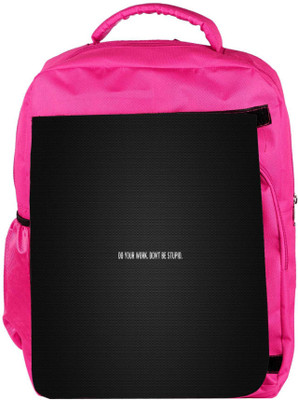 

Snoogg Eco Friendly Canvas Do Your Work Designer Backpack Rucksack School Travel Unisex Casual Canvas Bag Bookbag Satchel 5 L Backpack(Pink)