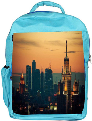 

Snoogg Eco Friendly Canvas Darken City Designer Backpack Rucksack School Travel Unisex Casual Canvas Bag Bookbag Satchel 5 L Backpack(Blue)