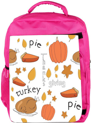 

Snoogg Eco Friendly Canvas Thanks Giving Designer Backpack Rucksack School Travel Unisex Casual Canvas Bag Bookbag Satchel 5 L Backpack(Pink)