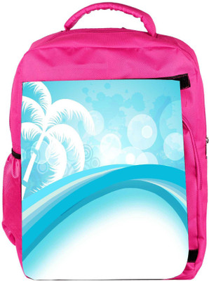 

Snoogg Eco Friendly Canvas Abstract Summer Background Backpack Rucksack School Travel Unisex Casual Canvas Bag Bookbag Satchel 5 L Backpack(Pink)