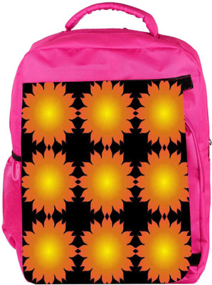 

Snoogg Eco Friendly Canvas Yellow Sunflower Designer Backpack Rucksack School Travel Unisex Casual Canvas Bag Bookbag Satchel 5 L Backpack(Pink)