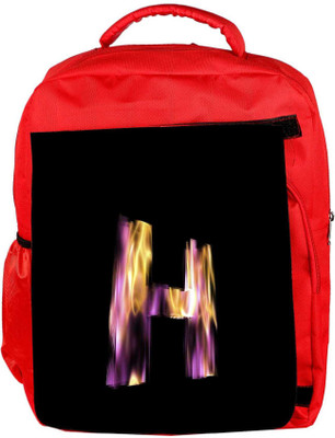 

Snoogg Eco Friendly Canvas Flaming 3D Letter Backpack Rucksack School Travel Unisex Casual Canvas Bag Bookbag Satchel 5 L Backpack(Red)