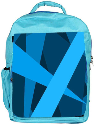 

Snoogg Eco Friendly Canvas Blue Color Strips Designer Backpack Rucksack School Travel Unisex Casual Canvas Bag Bookbag Satchel 5 L Backpack(Blue)