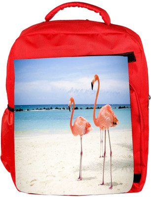 

Snoogg Eco Friendly Canvas Two Animals Designer Backpack Rucksack School Travel Unisex Casual Canvas Bag Bookbag Satchel 5 L Backpack(Red)