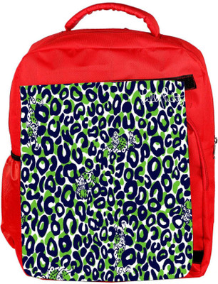 

Snoogg Eco Friendly Canvas Leopard Print Backpack Rucksack School Travel Unisex Casual Canvas Bag Bookbag Satchel 5 L Backpack(Red)
