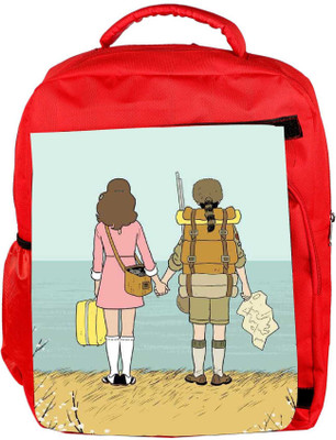 

Snoogg Eco Friendly Canvas Back Pack Backpack Rucksack School Travel Unisex Casual Canvas Bag Bookbag Satchel 5 L Backpack(Red)