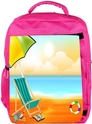 

Snoogg Eco Friendly Canvas Abstract Summer Background Backpack Rucksack School Travel Unisex Casual Canvas Bag Bookbag Satchel 5 L Backpack(Pink)
