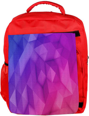 

Snoogg Eco Friendly Canvas Abstract Purple Pattern Designer Backpack Rucksack School Travel Unisex Casual Canvas Bag Bookbag Satchel 5 L Backpack(Red)
