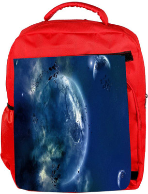 

Snoogg Eco Friendly Canvas Amazing Space Designer Backpack Rucksack School Travel Unisex Casual Canvas Bag Bookbag Satchel 5 L Backpack(Red)