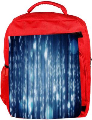

Snoogg Eco Friendly Canvas Lite Blue Bubbles Designer Backpack Rucksack School Travel Unisex Casual Canvas Bag Bookbag Satchel 5 L Backpack(Red)