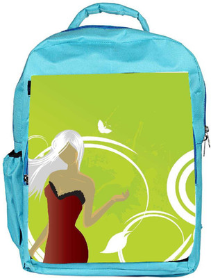 

Snoogg Eco Friendly Canvas Abstract Illustration Backpack Rucksack School Travel Unisex Casual Canvas Bag Bookbag Satchel 5 L Backpack(Blue)