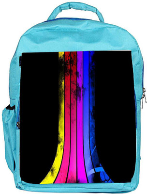 

Snoogg Eco Friendly Canvas Colorful Rays Designer Backpack Rucksack School Travel Unisex Casual Canvas Bag Bookbag Satchel 5 L Backpack(Blue)