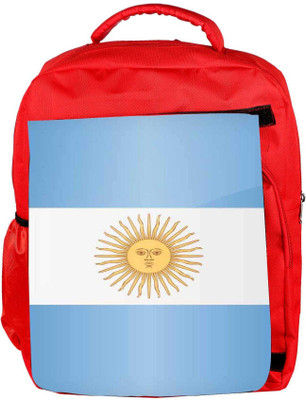 

Snoogg Eco Friendly Canvas Argentina Flag 2981 Backpack Rucksack School Travel Unisex Casual Canvas Bag Bookbag Satchel 5 L Backpack(Red)