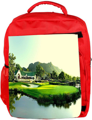 

Snoogg Eco Friendly Canvas Gold Court Designer Backpack Rucksack School Travel Unisex Casual Canvas Bag Bookbag Satchel 5 L Backpack(Red)